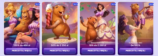 Spinbara – bonusy sportowe: 100% do 450 zł, cotygodniowy bonus 50% do 2 250 zł, cashback 10% do 2 250 zł oraz doładowane AKO do 100%